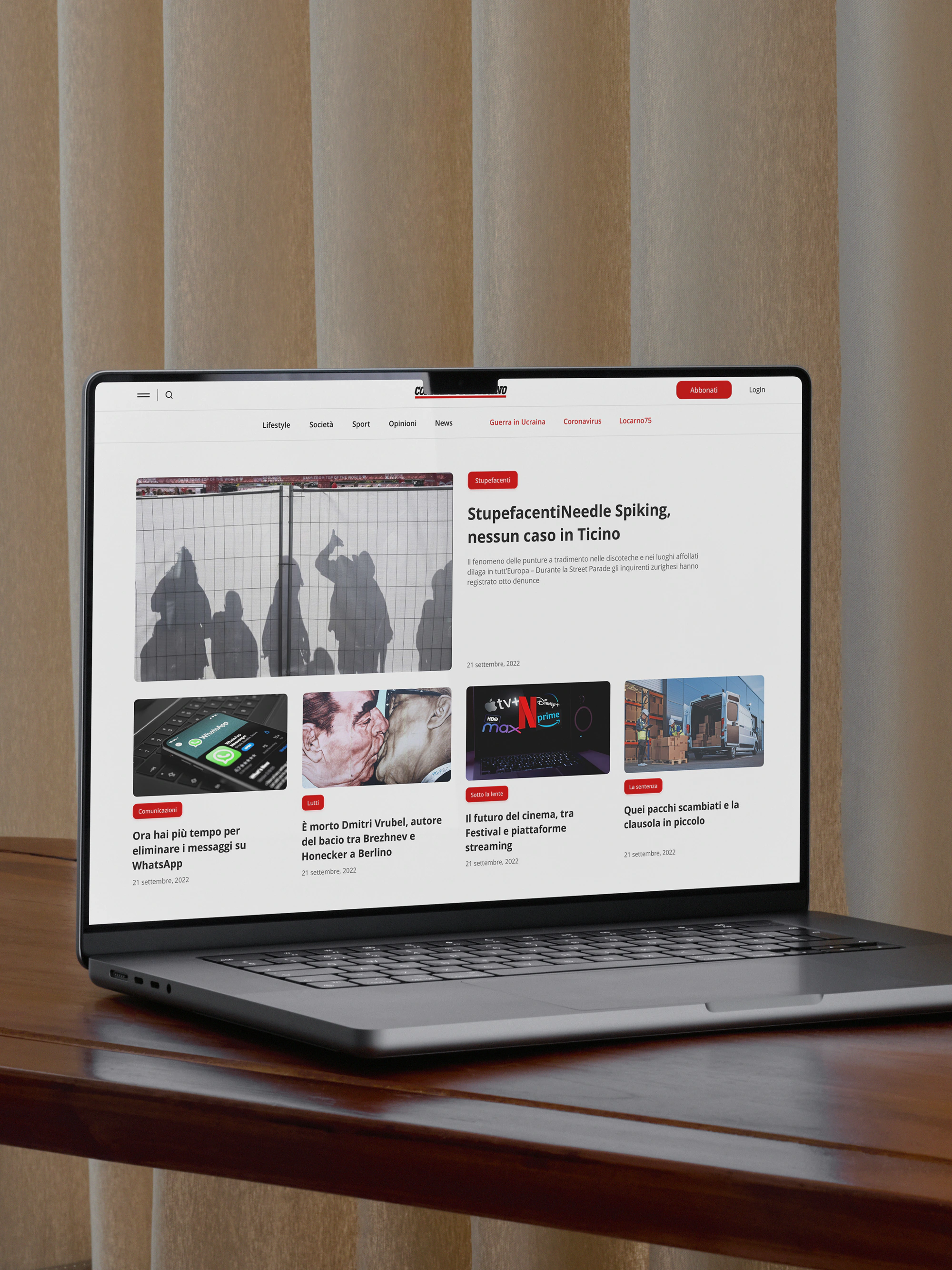 Corriere del Ticino: project overview for home grid