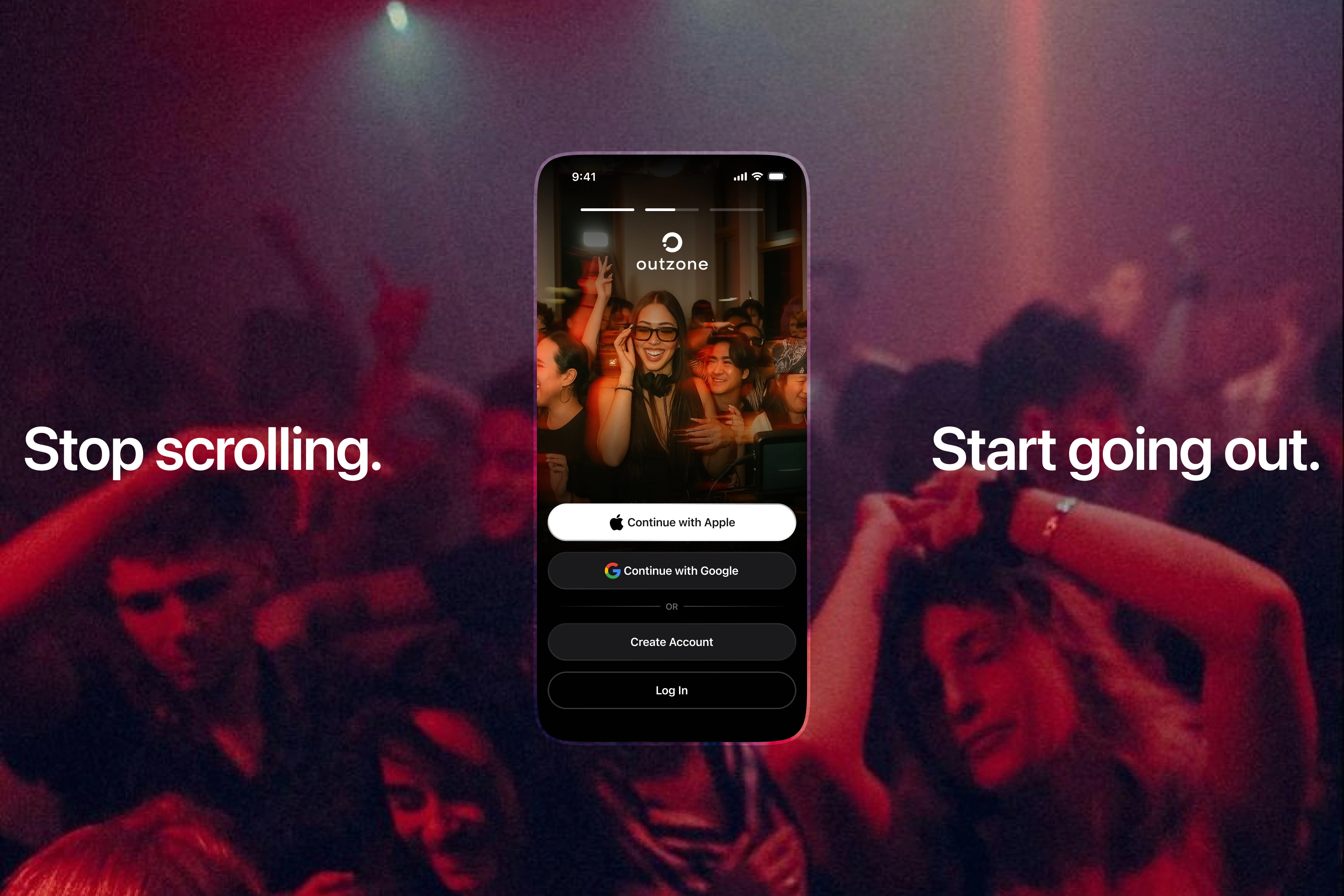 OutZone: nightlife platform, discovery and social moments